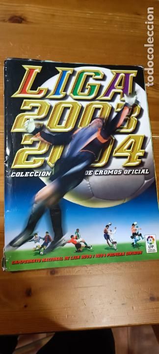 Sports collectibles: ALBUM EDICIONES ESTE 2003 2004 - 03/04 CON 375 CROMOS PEGADOS.