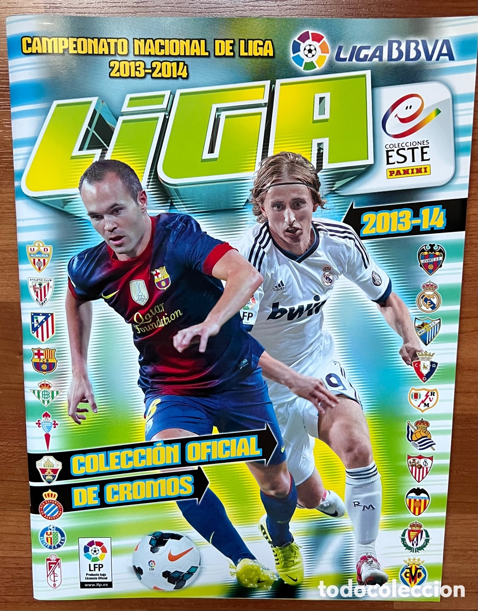 Colecionismo desportivo: &Aacute;lbum NUEVO sin utilizar Liga 13/14 + 6 cromos.