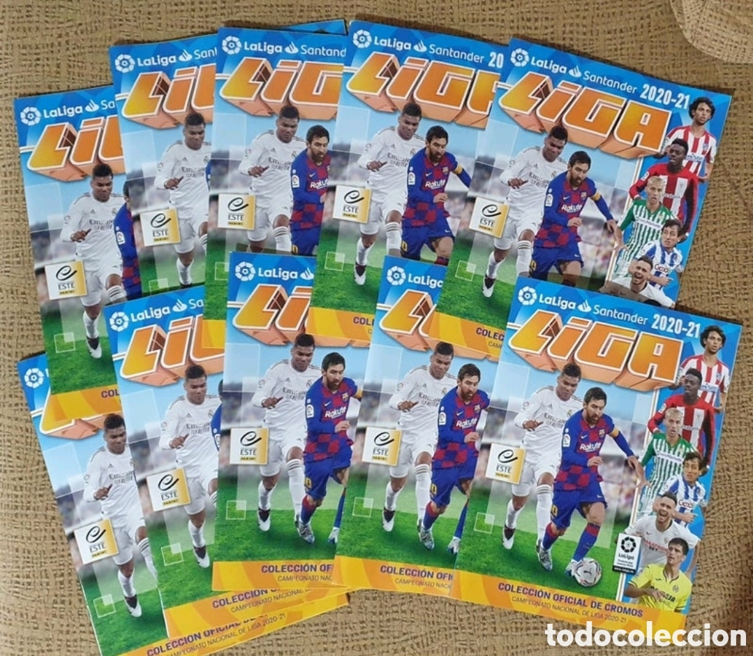 Collezionismo sportivo: Lote 10 &aacute;lbumes Liga 2020-21. &Aacute;lbum vac&iacute;o. Ediciones este