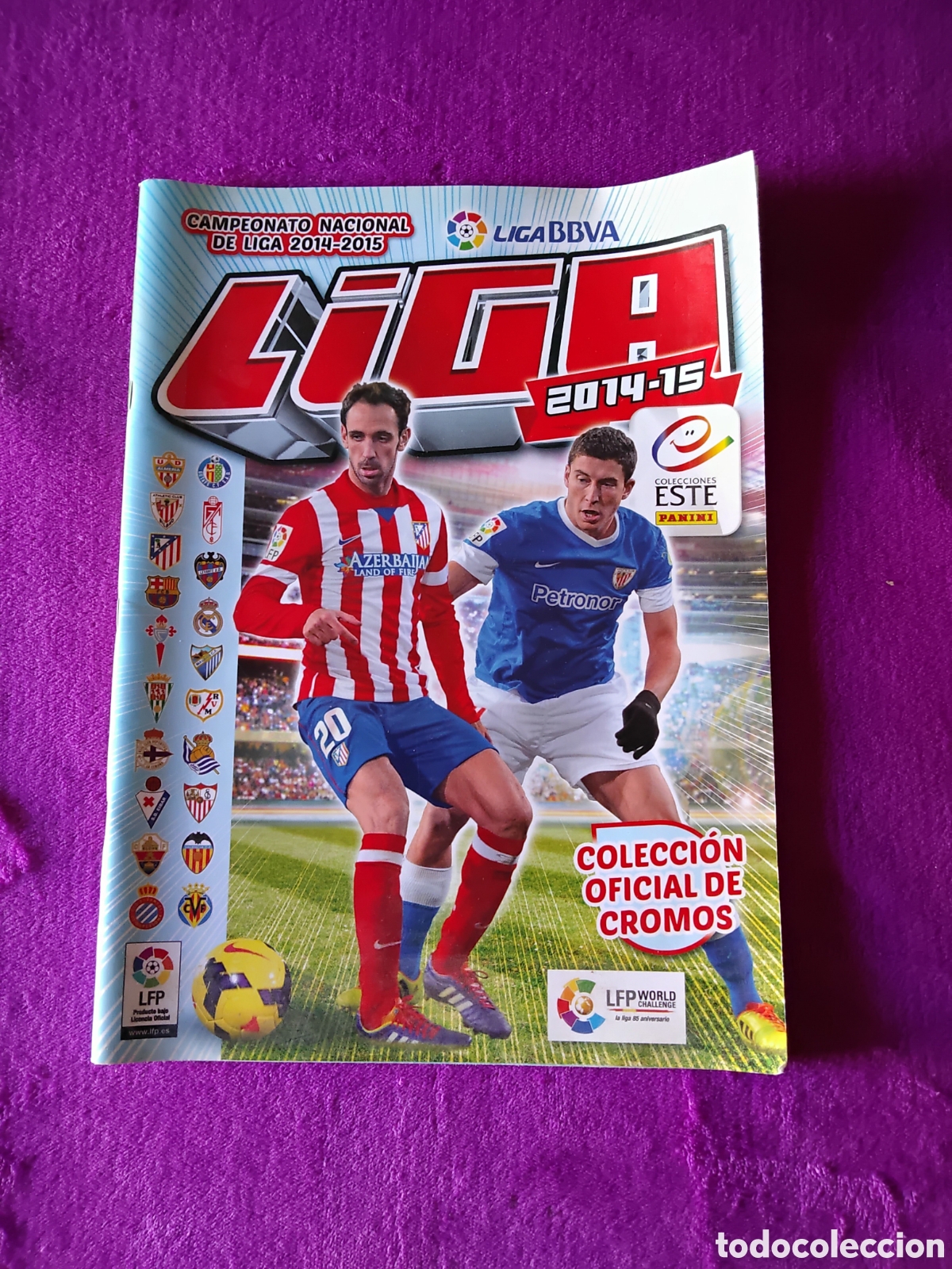 Sports collectibles: &Aacute;LBUM DE CROMOS DE FUTBOL,LIGA 2014/2015 INCOMPLETO