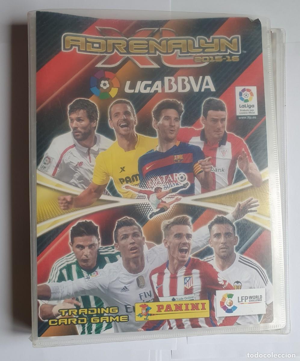 Colecionismo desportivo: ALBUM ARCHIVADOR ADRENALYN XL 2015 2016 LA LIGA 15 16 VAC&Iacute;O ORIGINAL