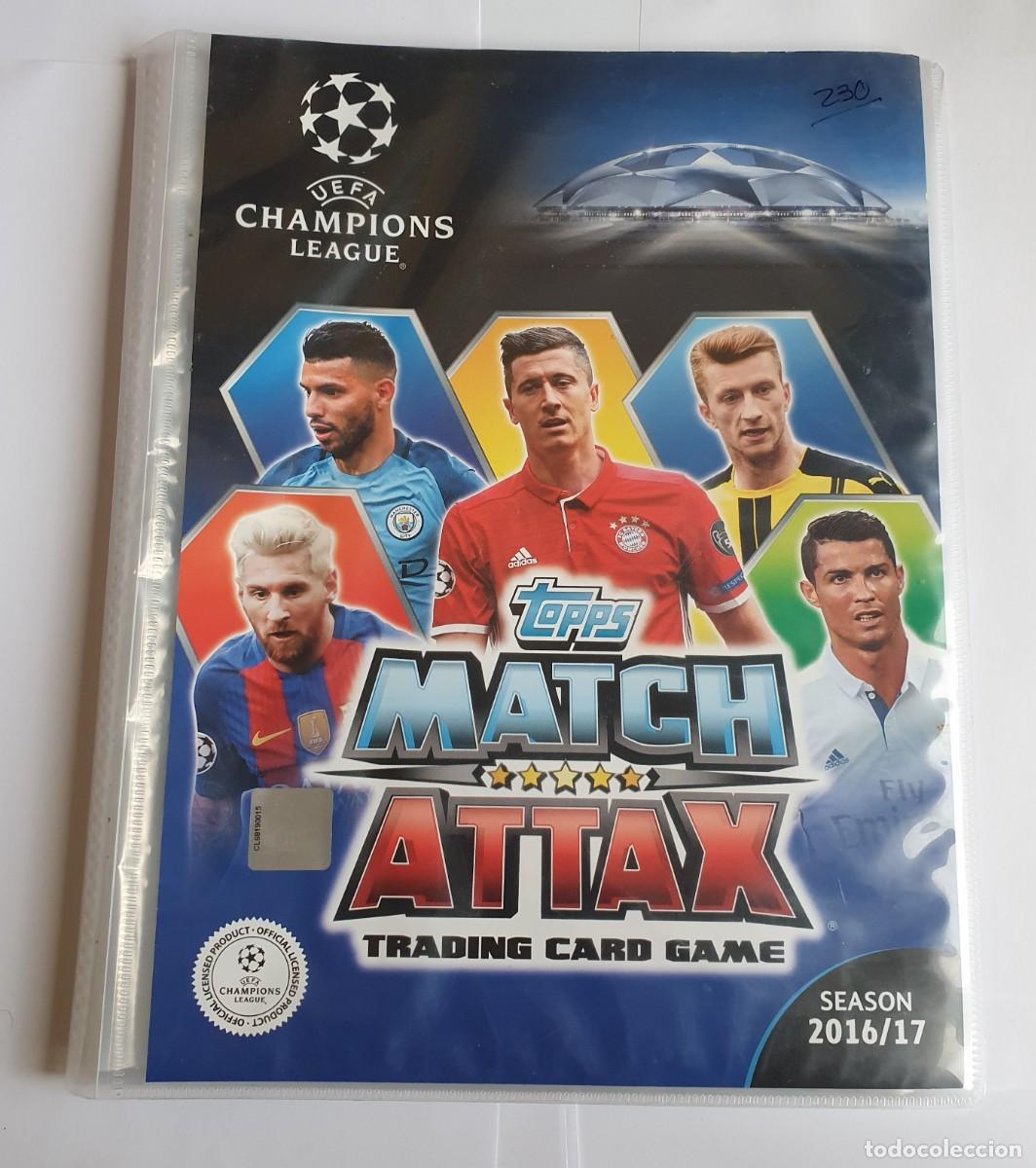 Colecionismo desportivo: ALBUM ARCHIVADOR TOPPS CHAMPIONS LEAGUE MATCH ATTAX CARDS VAC&Iacute;O ORIGINAL