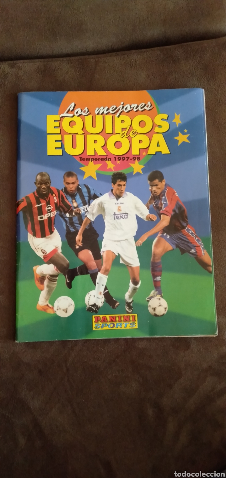Colecionismo desportivo: ALBUM LOS MEJORES EQUIPOS DE EUROPA 1997/98