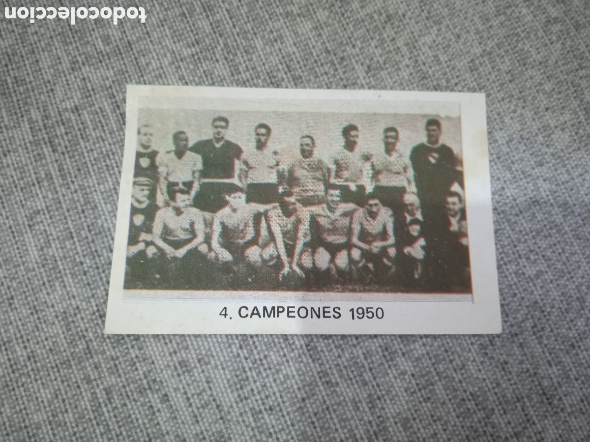 Coleccionismo deportivo: ED. VENLICO - MUNDIAL ESPA&Ntilde;A 82 ( N&ordm; 4 CAMPEONES 1950 URUGUAY ) DESPEGADO