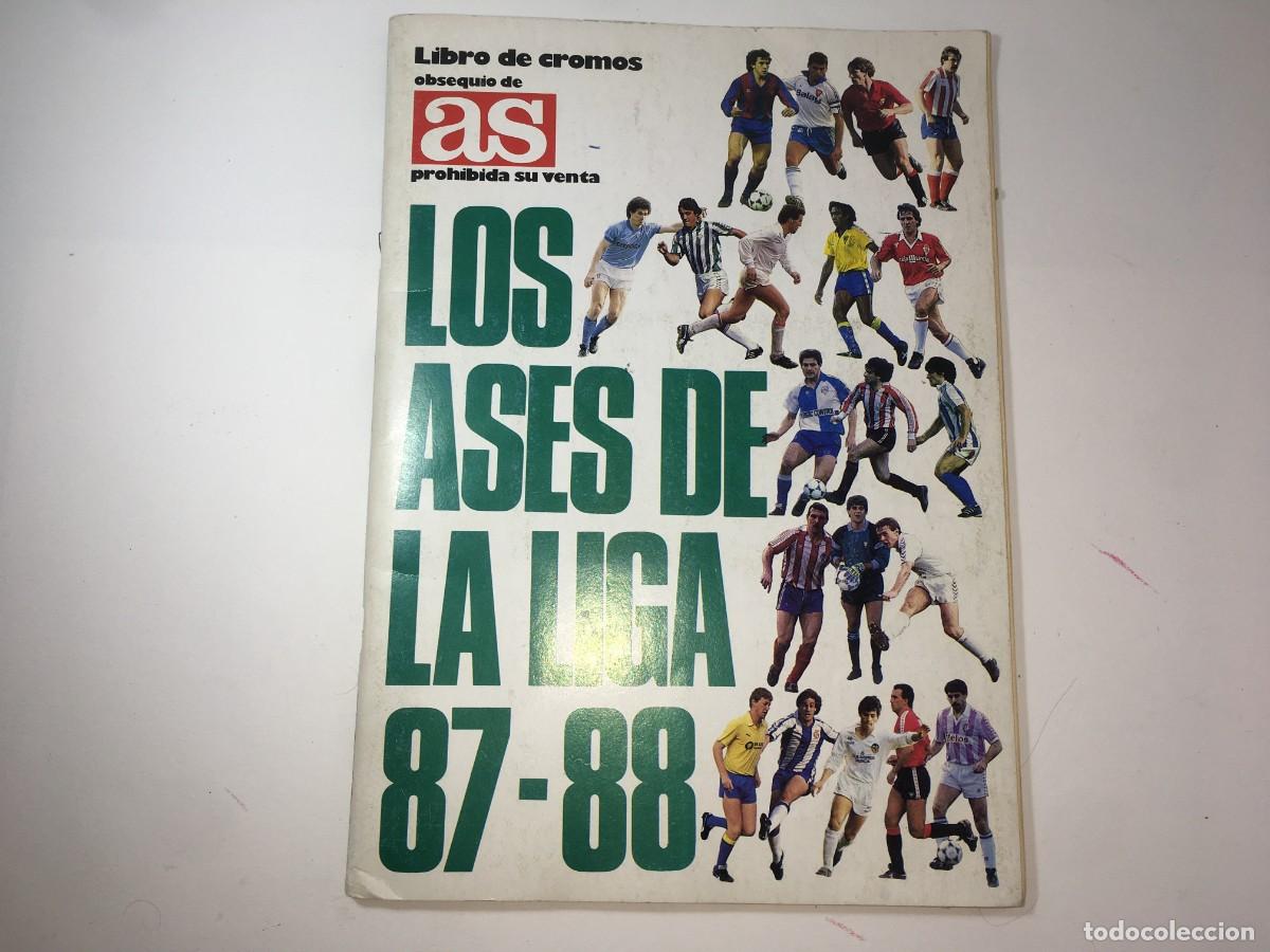 Colecionismo desportivo: ALBUM DE FUTBOL LOS ASES DE LA LIGA 87-88 AS