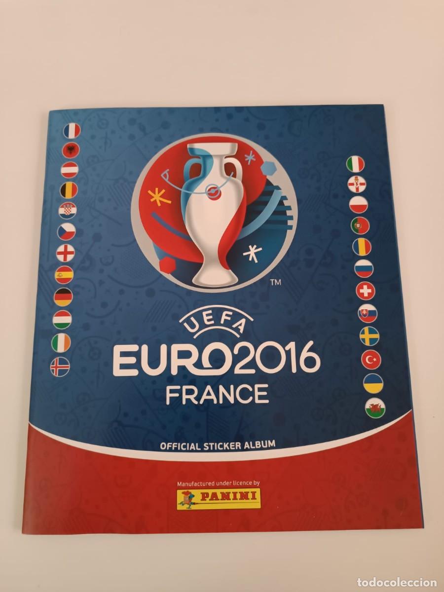 Colecionismo desportivo: &Aacute;lbum plancha vac&iacute;o UEFA EURO 2016 France Panini stickers cromos