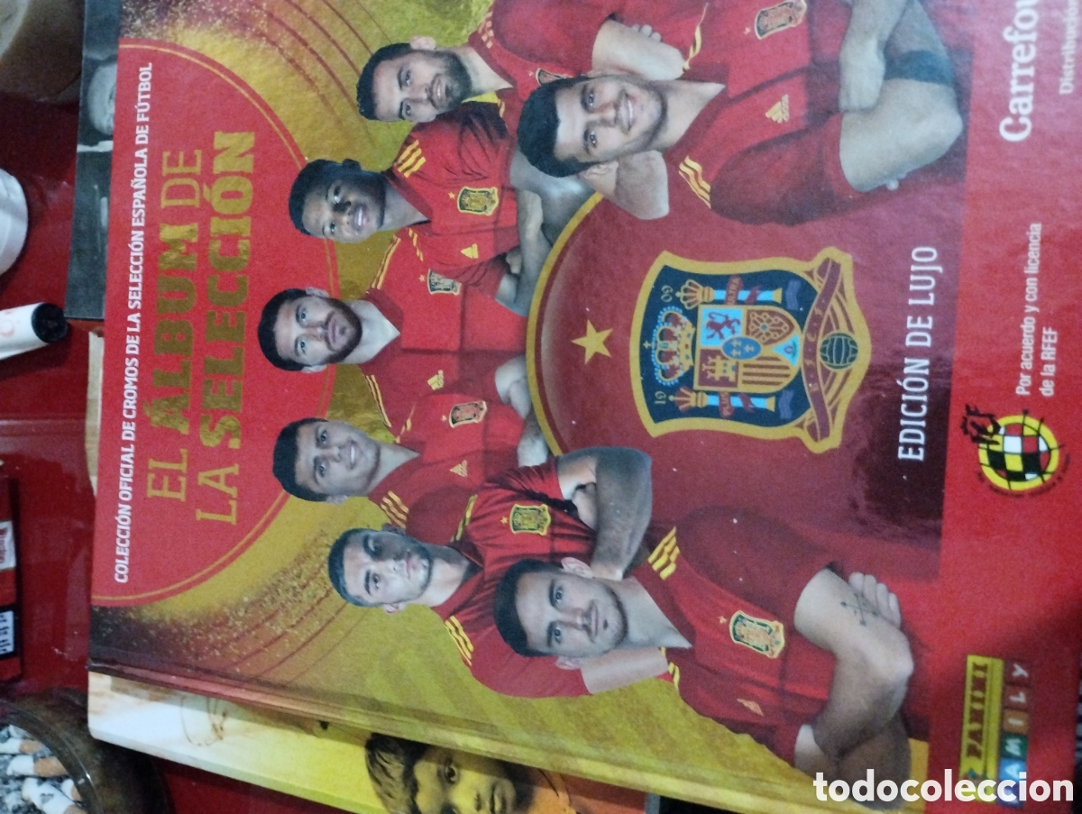 Sports collectibles: ALBUM VACIO PLANCHA TAPA DURA EL &Aacute;LBUM DE LA SELECCI&Oacute;N EDICI&Oacute;N DE LUJO PANINI CARREFOUR