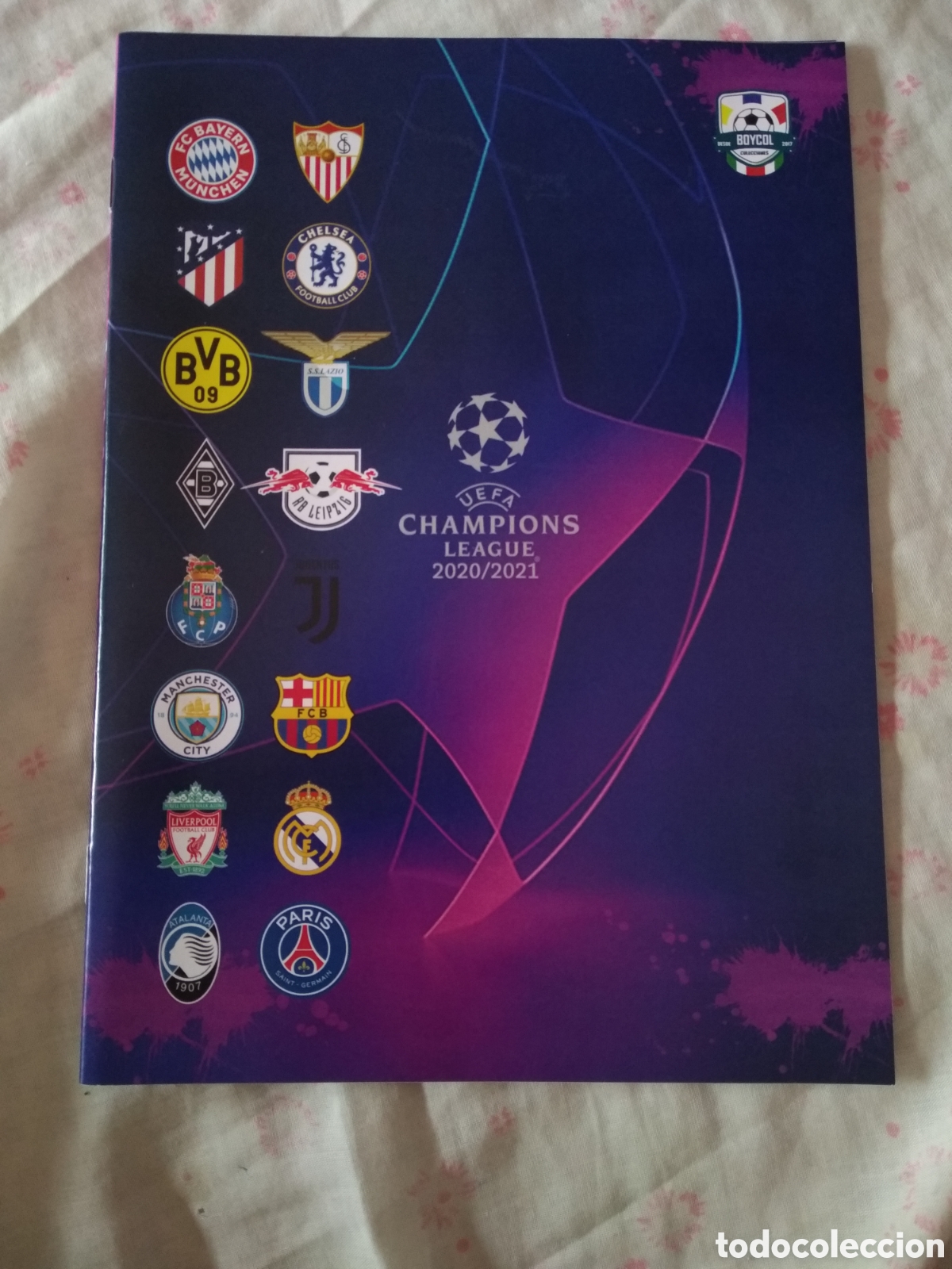 Collezionismo sportivo: ALBUM VACIO CROMO STICKER FUTBOL 20-21 CHAMPIONS LEAGUE 2020-2021 BOYCOL COLECCIONES COLOMBIA