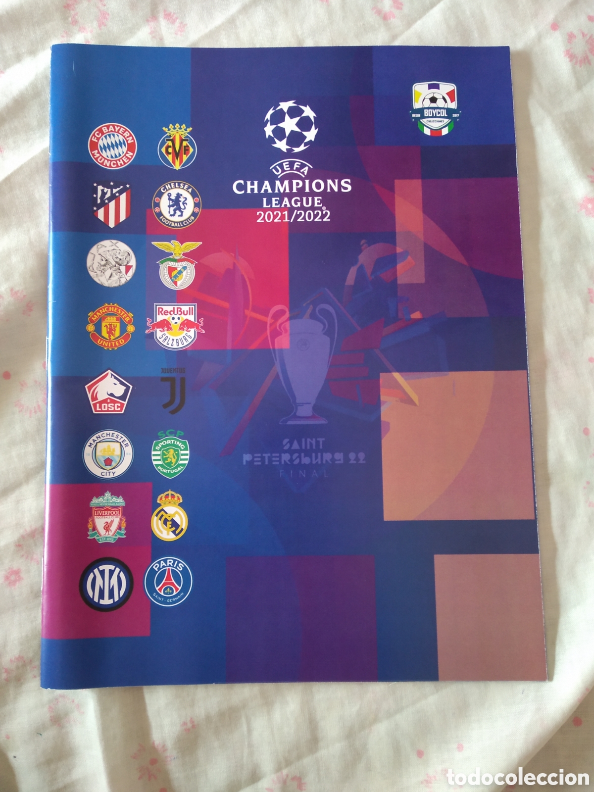 Collezionismo sportivo: ALBUM VACIO CROMO STICKER FUTBOL 21-22 CHAMPIONS LEAGUE 2021-2022 BOYCOL COLECCIONES COLOMBIA