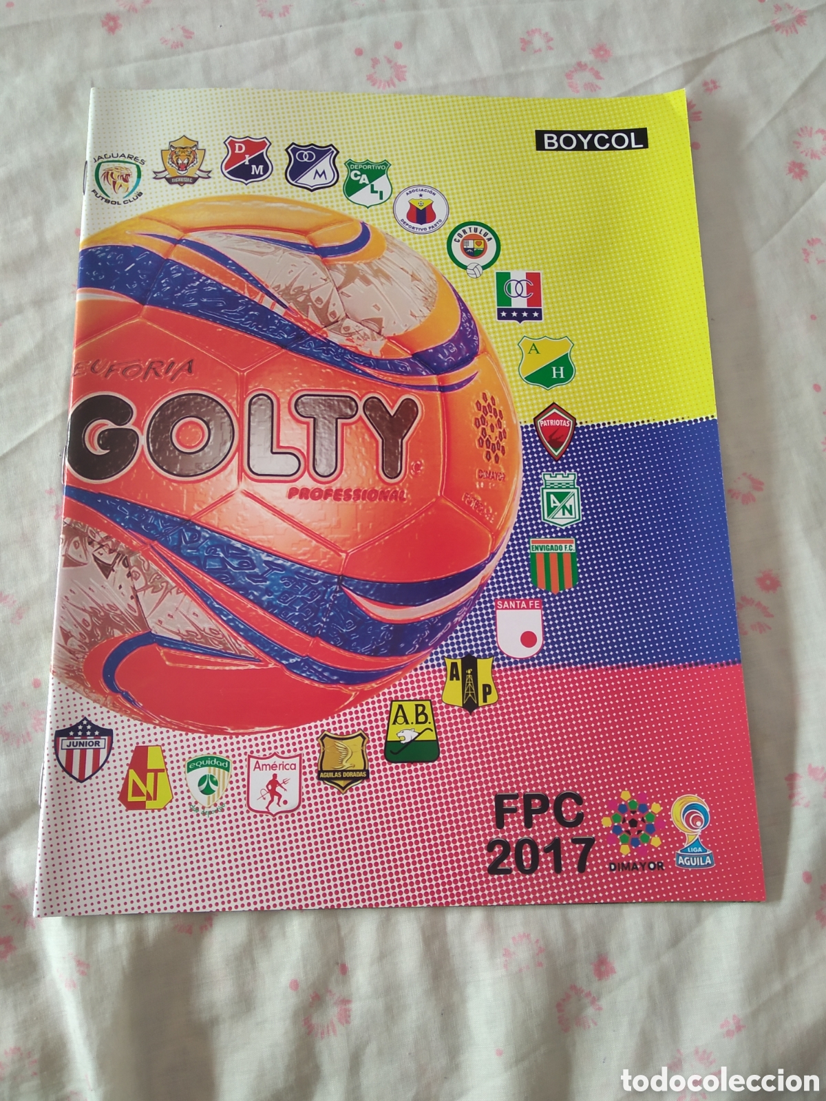 Collezionismo sportivo: &Aacute;LBUM VACIO CROMO STICKER FUTBOL LIGA AGUILA COLOMBIA FPC 2017 BOYCOL COLECCIONES