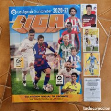 Coleccionismo deportivo: ALBUM VACIO PLANCHA EDICIONES ESTE LIGA FUTBOL 2020 2021 20 21 + 14 CROMOS SIN PEGAR MESSI PORTADA