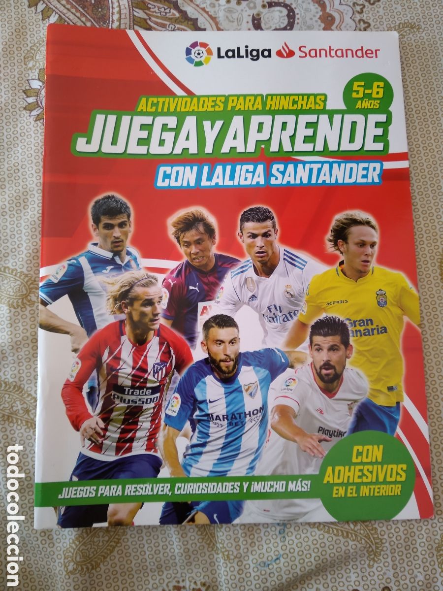 Colecionismo desportivo: ACTIVIDADES PARA HINCHAS JUEGA Y APRENDE 2017-2018 LIGA FUTBOL 17-18 CRISTIANO RONALDO GRIEZMANN