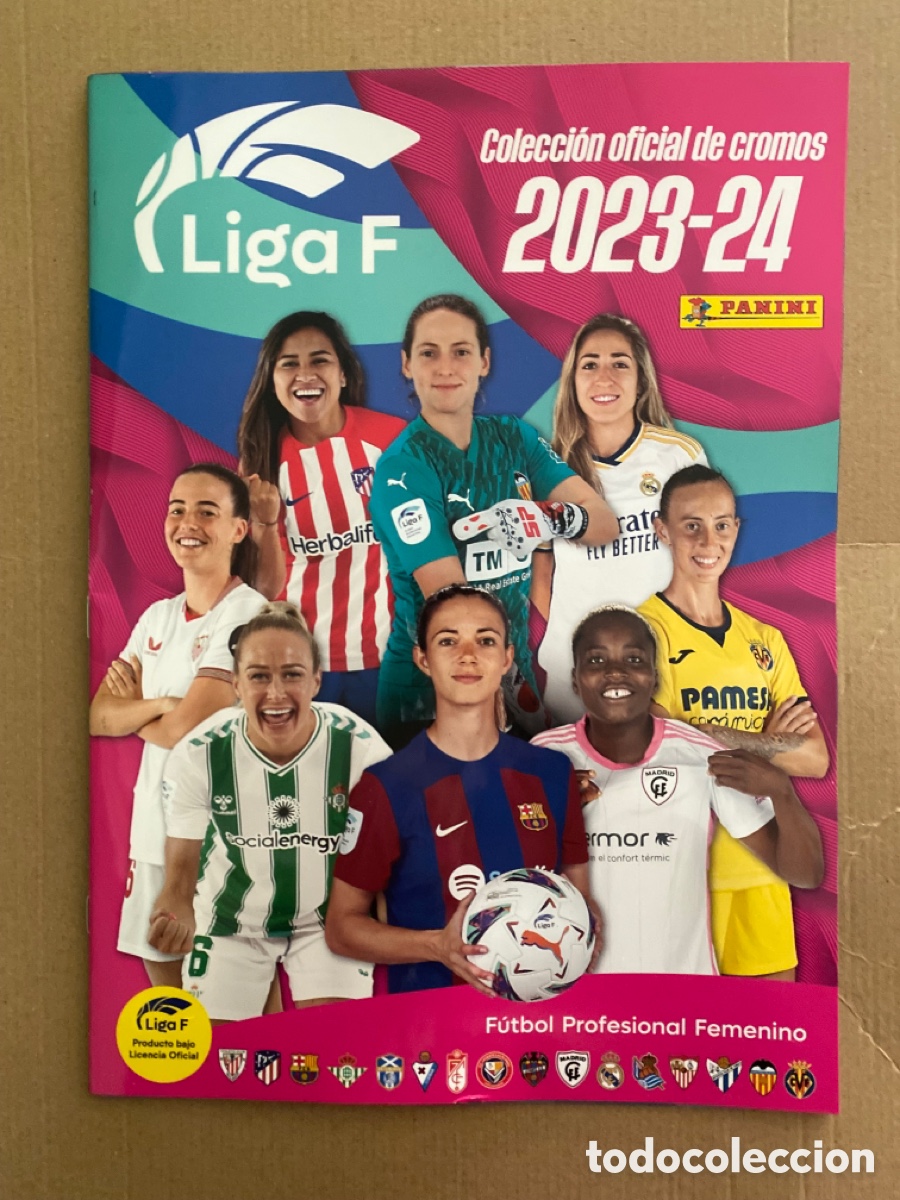 Colecionismo desportivo: Ver Descripci&oacute;n &Aacute;lbum Plancha Vac&iacute;o Liga F 23 24 2023 2024 Nuevo Liga Femenina Panini