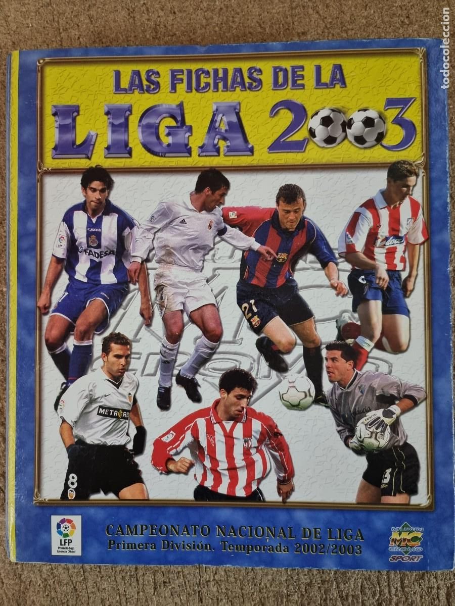 Collectionnisme sportif: Album Las Fichas de la Liga 2002/2003 con 627 cromos.MC Mundicromo