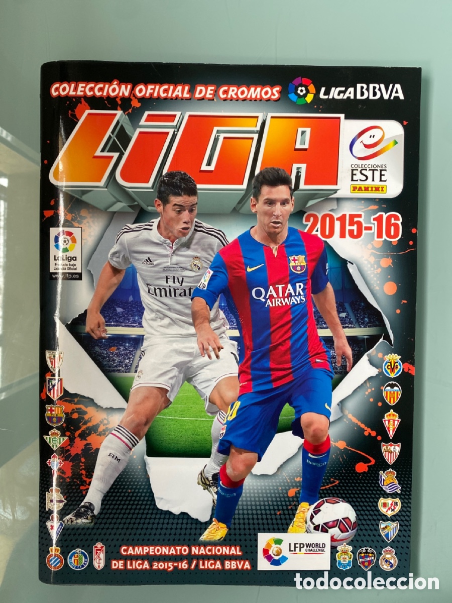 Colecionismo desportivo: &Aacute;LBUM LIGA ESTE PANINI 2015 - 16 incompleto pero con bastantes cromos
