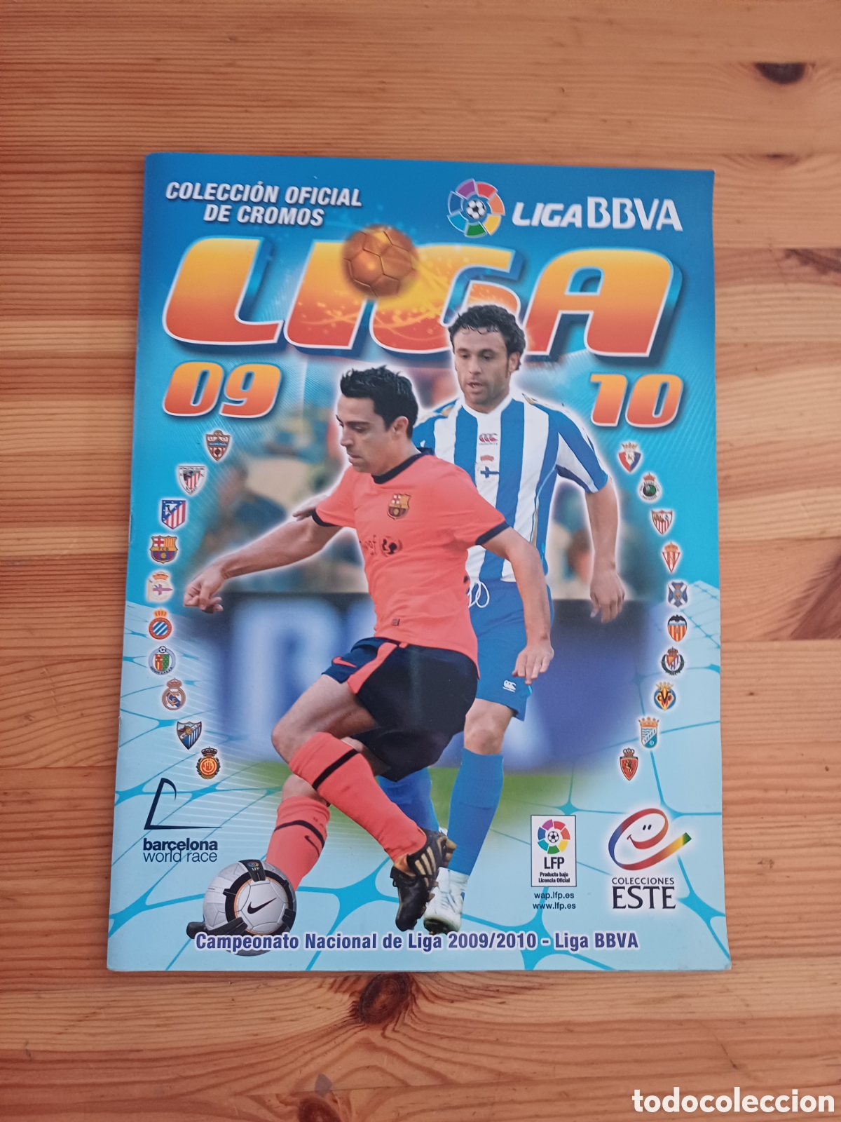 Sports collectibles: Album Liga Futbol 09 01 Cromos Oficial 2009 2010 Casi Completo