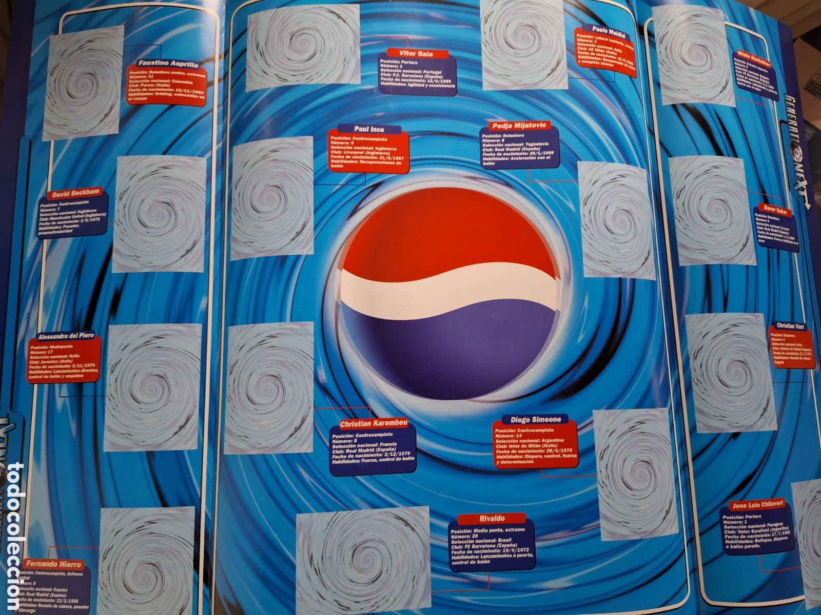 Coleccionismo deportivo: GENERATION NEXT PEPSI VACIO PLANCHA - Foto 2