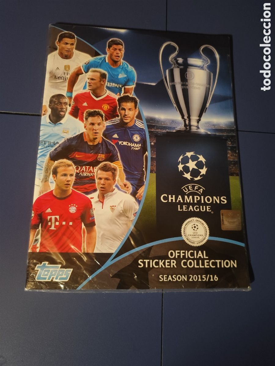 Colecionismo desportivo: ALBUM NUEVO VAC&Iacute;O EN PERFECTO ESTADO CHAMPIONS LEAGUE 2015 2016 TOPPS UCL 15 16