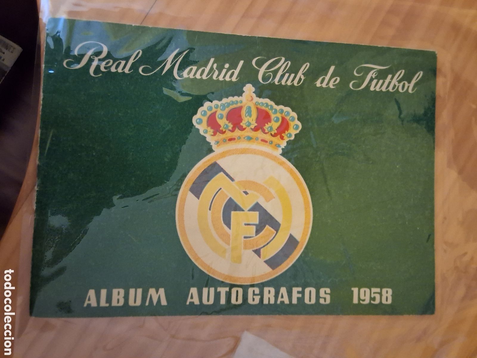 Coleccionismo deportivo: Real Madrid club de futbol album autografos 1958. Sin autografos