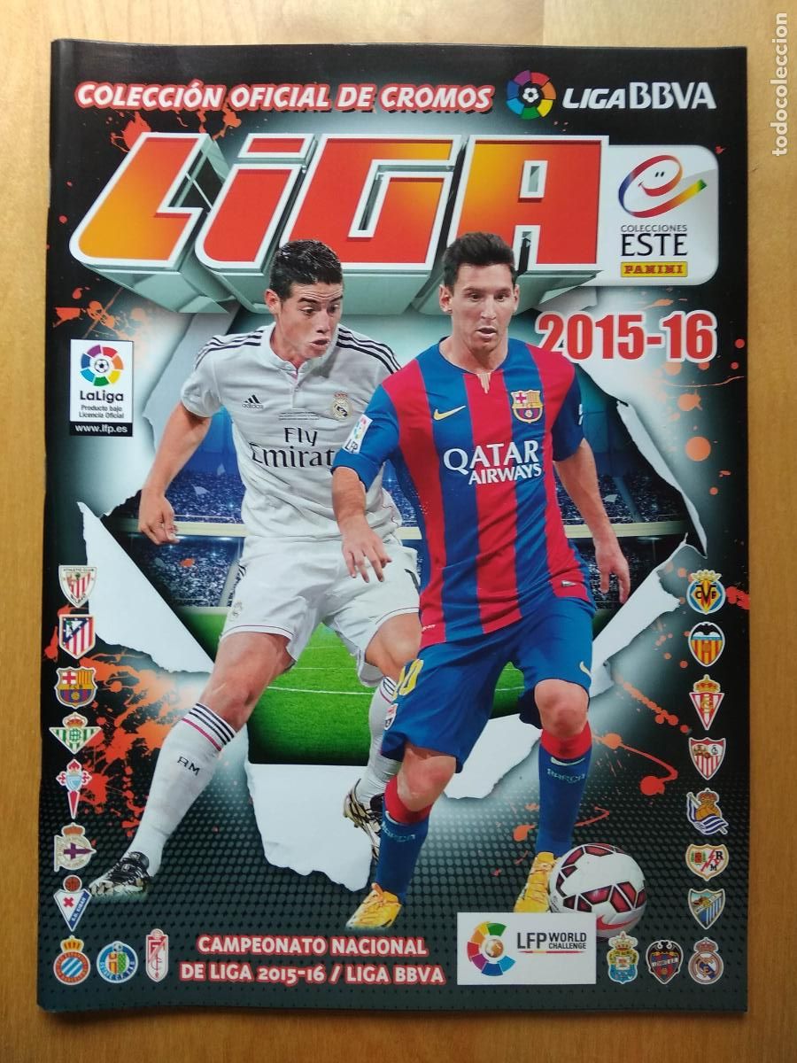 Collezionismo sportivo: ALBUM VACIO PLANCHA EDICIONES ESTE PANINI LIGA 15 16 2015 2016