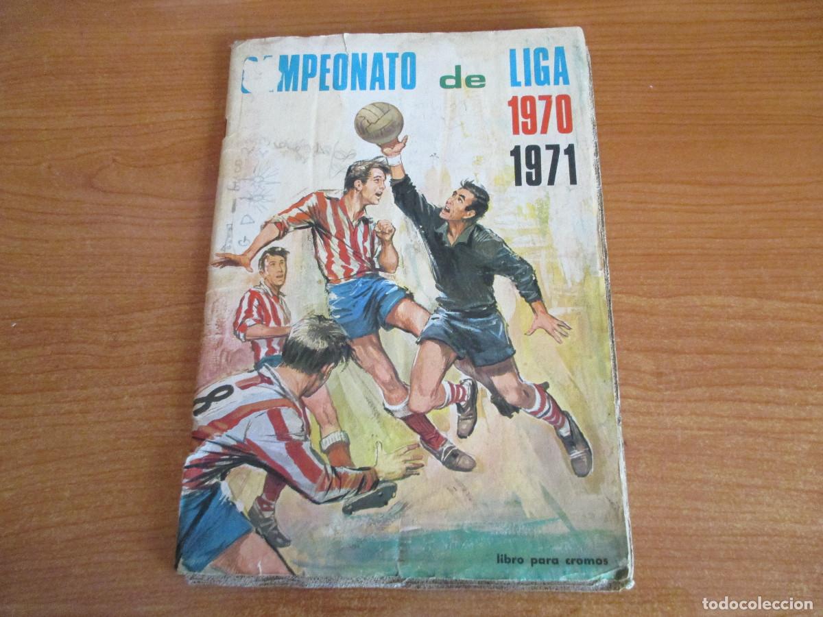 Sports collectibles: ANTIGUO ALBUM DE CROMOS FUTBOL , CAMPEONATO DE LIGA 1970 1971 ( DISGRA )