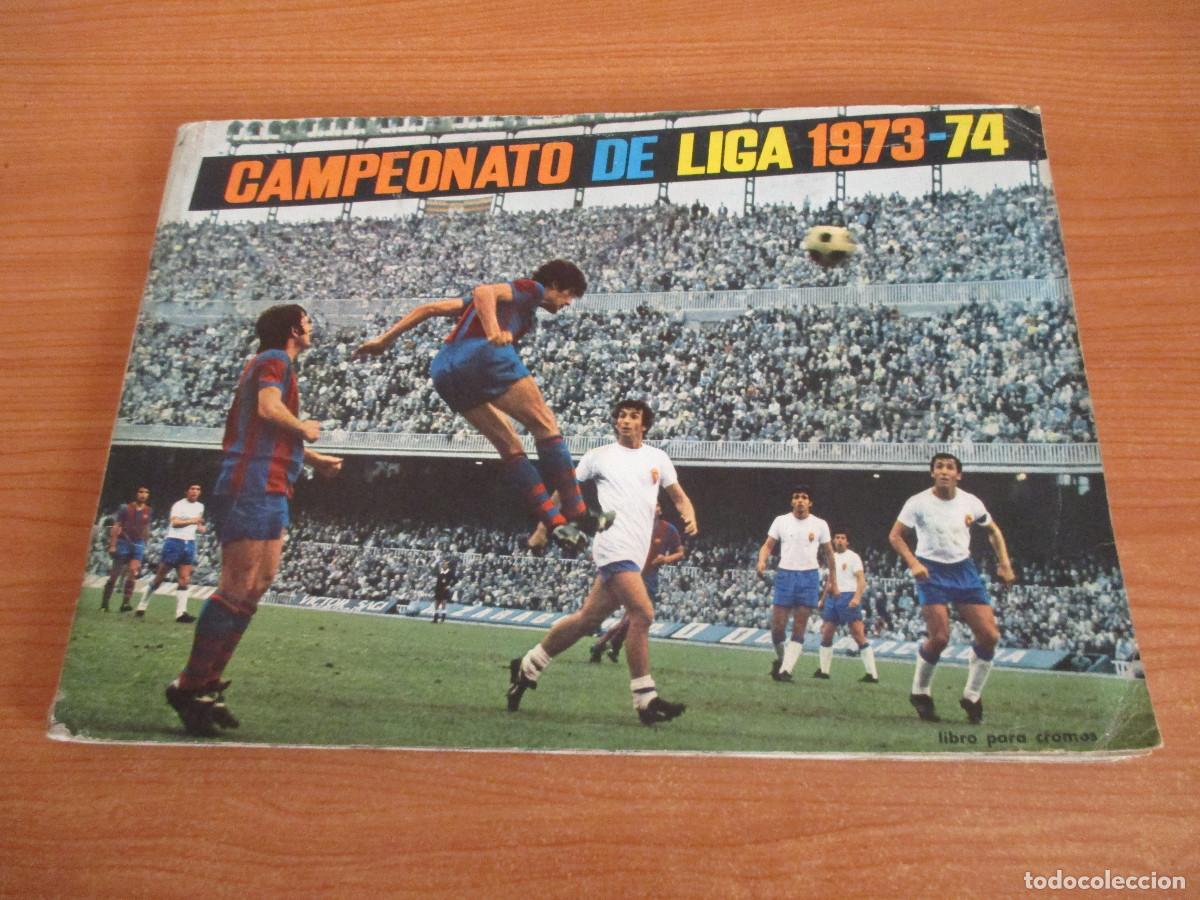 Sports collectibles: ANTIGUO ALBUM DE CROMOS FUTBOL , CAMPEONATO DE LIGA 1973 1974 ( DISGRA )