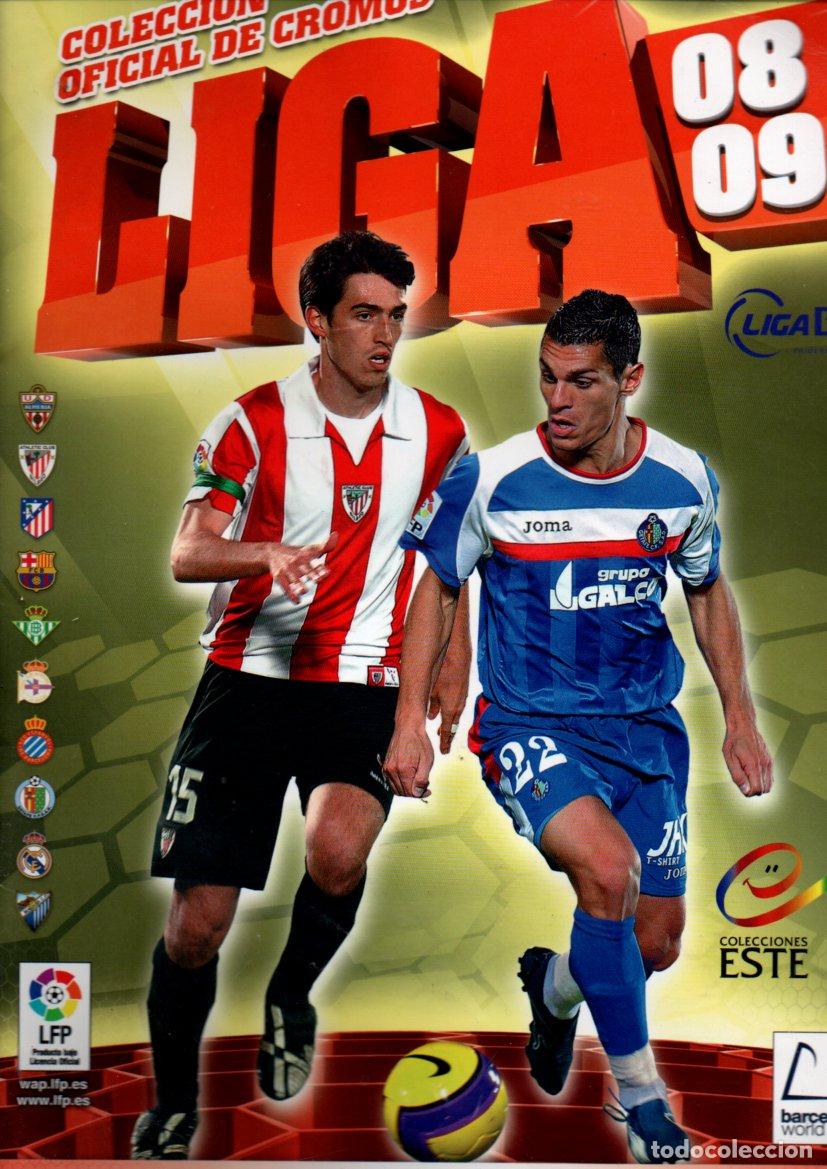 Sports collectibles: ALBUM CROMOS ESTE. FUTBOL: LIGA 2008-2009. CONTIENE 5 CROMOS. LIGA 08-09