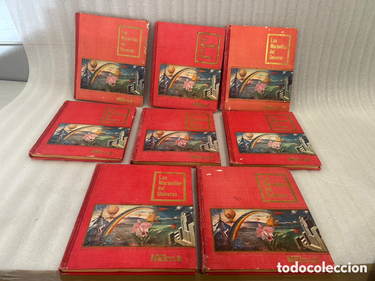 Colecionismo desportivo: LOTE DE 8 ALBUM DE CROMOS LAS MARAVILLAS DEL MUNDO, NESTL&Eacute;( 3 COMPLETOS)