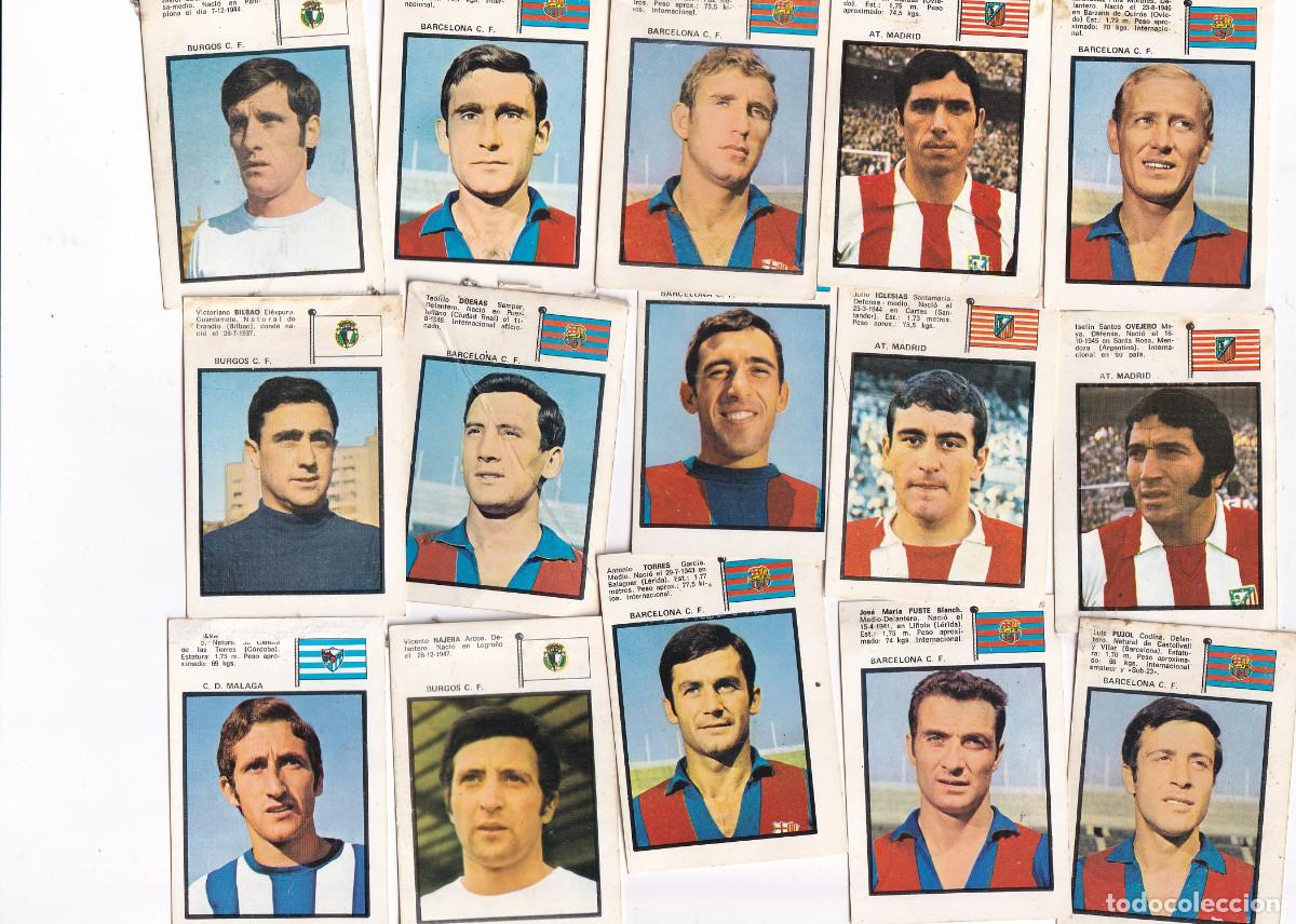 Collectionnisme sportif: 15 CROMOS FUTBOL.- CAMPEONATO DE LIGA 1971 /72. ( Lote1 )