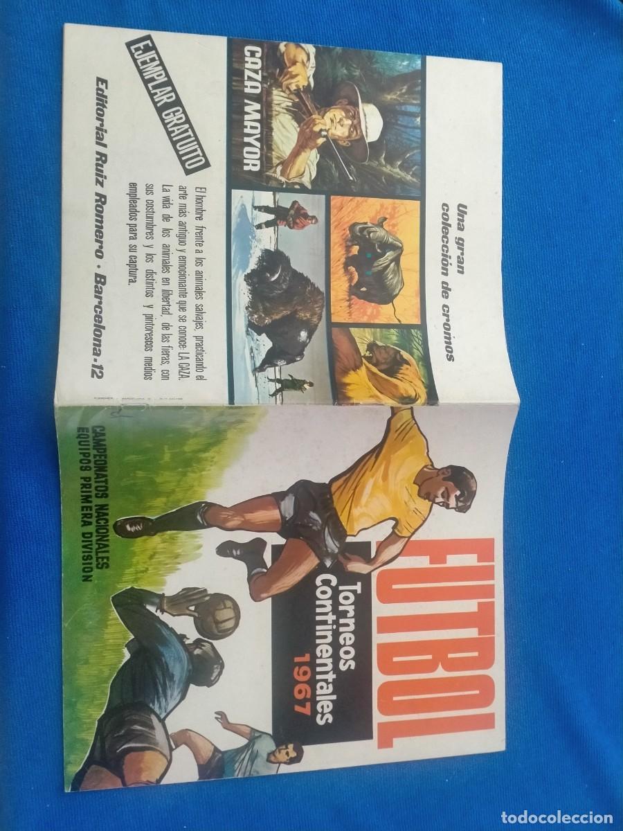 Sports collectibles: album de cromos plancha de futbol torneos continentales 1967