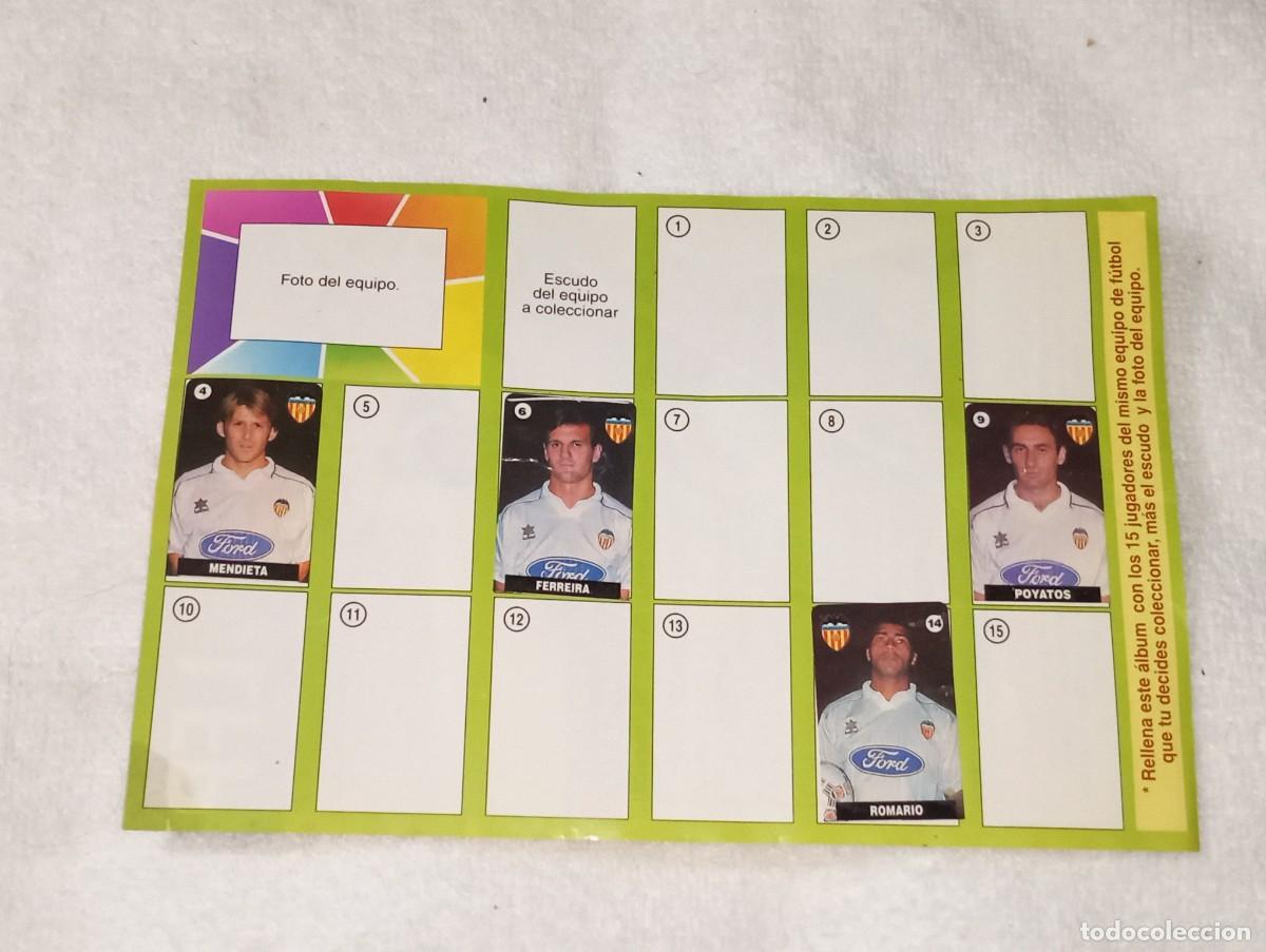 Sammelleidenschaft Sport: ANTIGUO ALBUM DE CROMOS CHICLE FUTBOL LA LIGA DE LAS ESTRELLAS VALENCIA C.F VIDAL A&Ntilde;O 1996 - 97