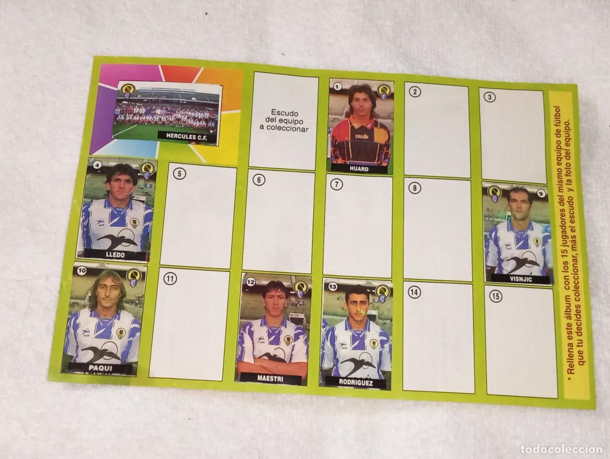 Collezionismo sportivo: ANTIGUO ALBUM DE CROMOS CHICLE FUTBOL LA LIGA DE LAS ESTRELLAS HERCULES C.F VIDAL A&Ntilde;O 1996 - 97
