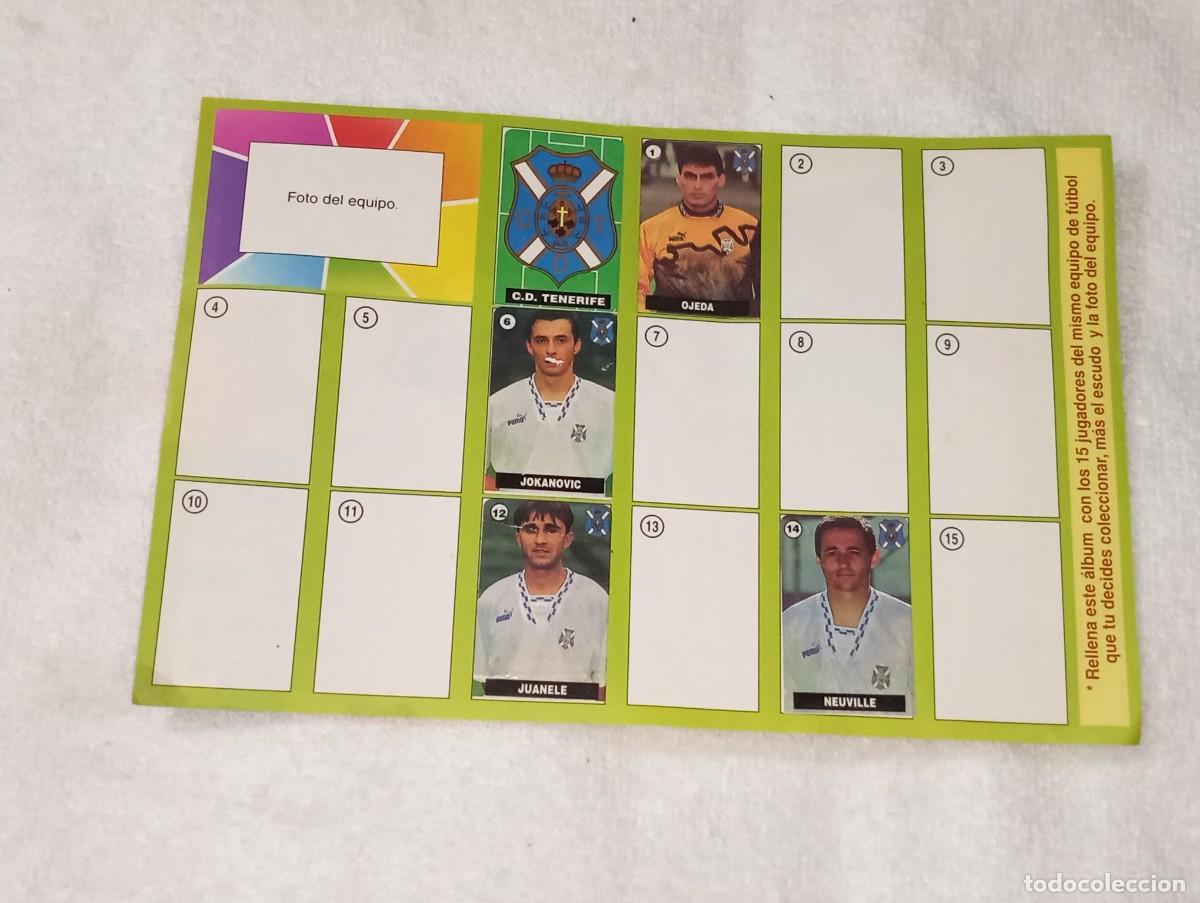 Coleccionismo deportivo: ANTIGUO ALBUM DE CROMOS CHICLE FUTBOL LA LIGA DE LAS ESTRELLAS TENERIFE C.F VIDAL A&Ntilde;O 1996 - 97