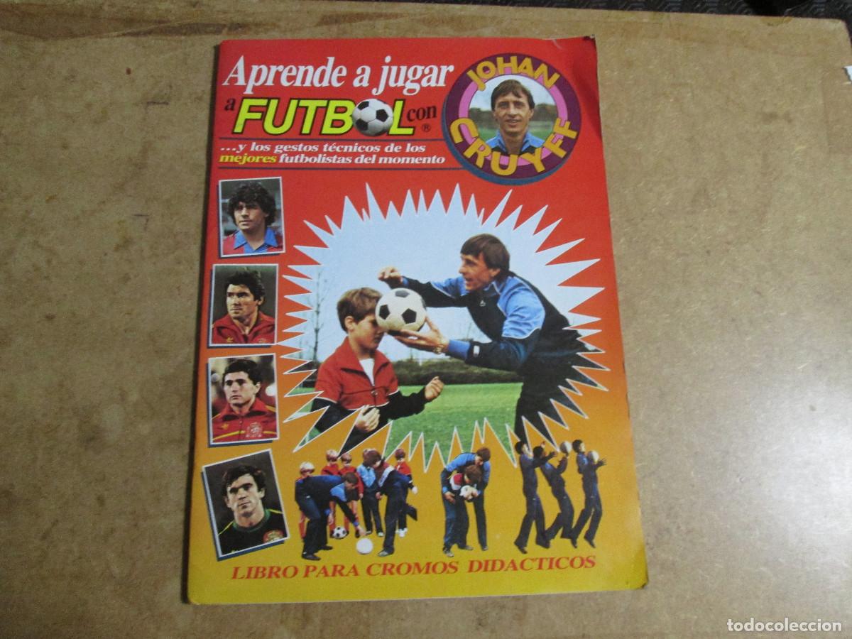 Collezionismo sportivo: album incompleto, Aprende a jugar a futbol con Johan Cruyff de geprodesa, contiene 11 de 272 cromos