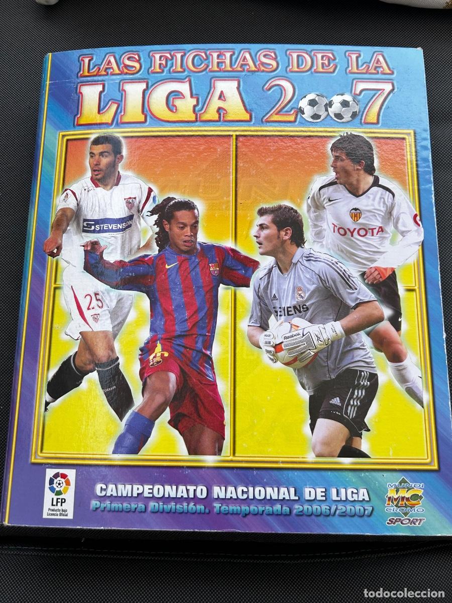 Sports collectibles: &Aacute;LBUM FUTBOL LAS FICHAS DE LA LIGA 2007 MC Con 514 cromos diferentes