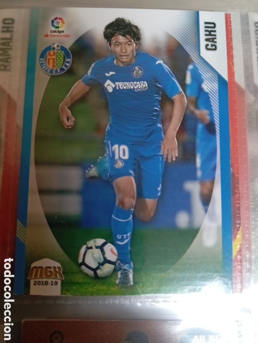 Colecionismo desportivo: Gaku Getafe Ficha Cromo de futbol Megacracks 2018-2019 Liga Espa&ntilde;ola MGK 18-19 Panini