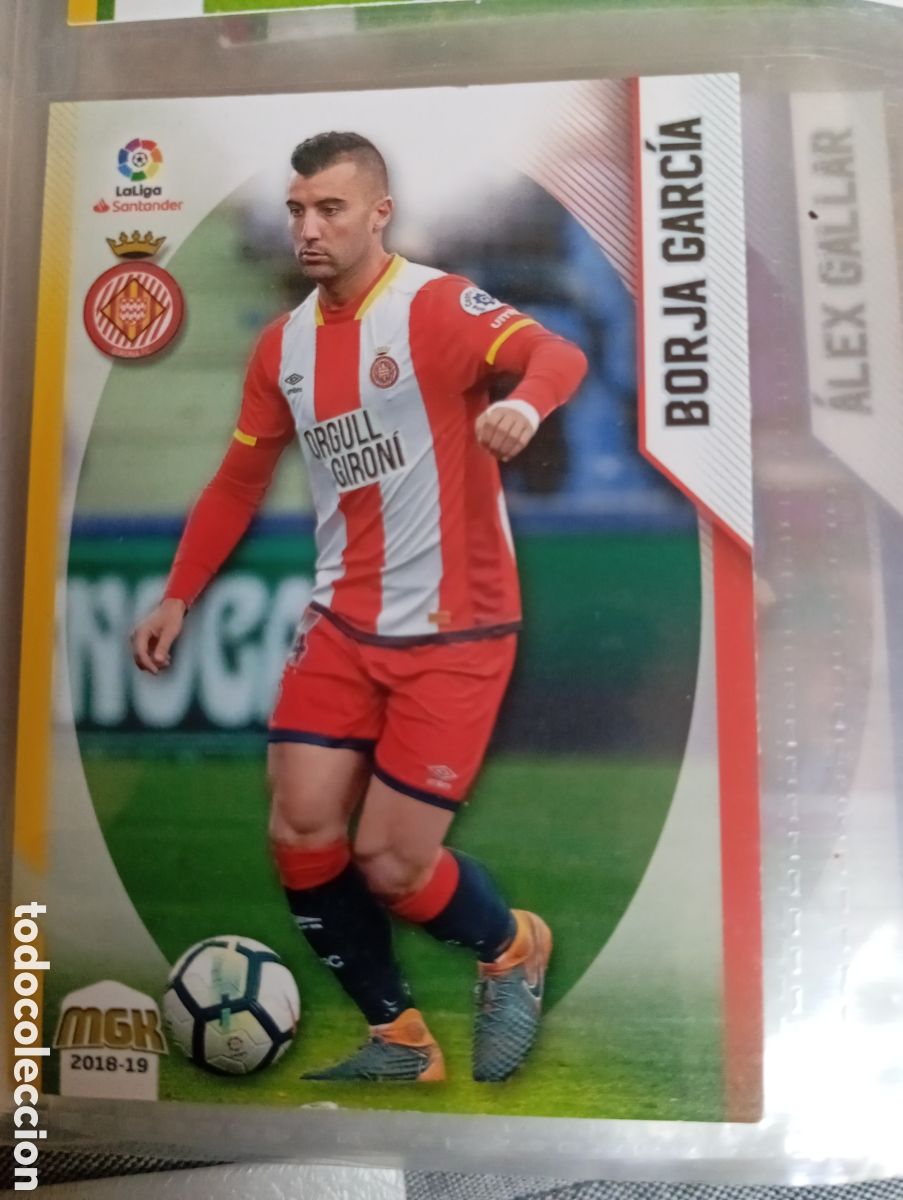 Sports collectibles: Borja Garcia Girona Ficha Cromo de futbol Megacracks 2018-2019 Liga Espa&ntilde;ola MGK 18-19 Panini