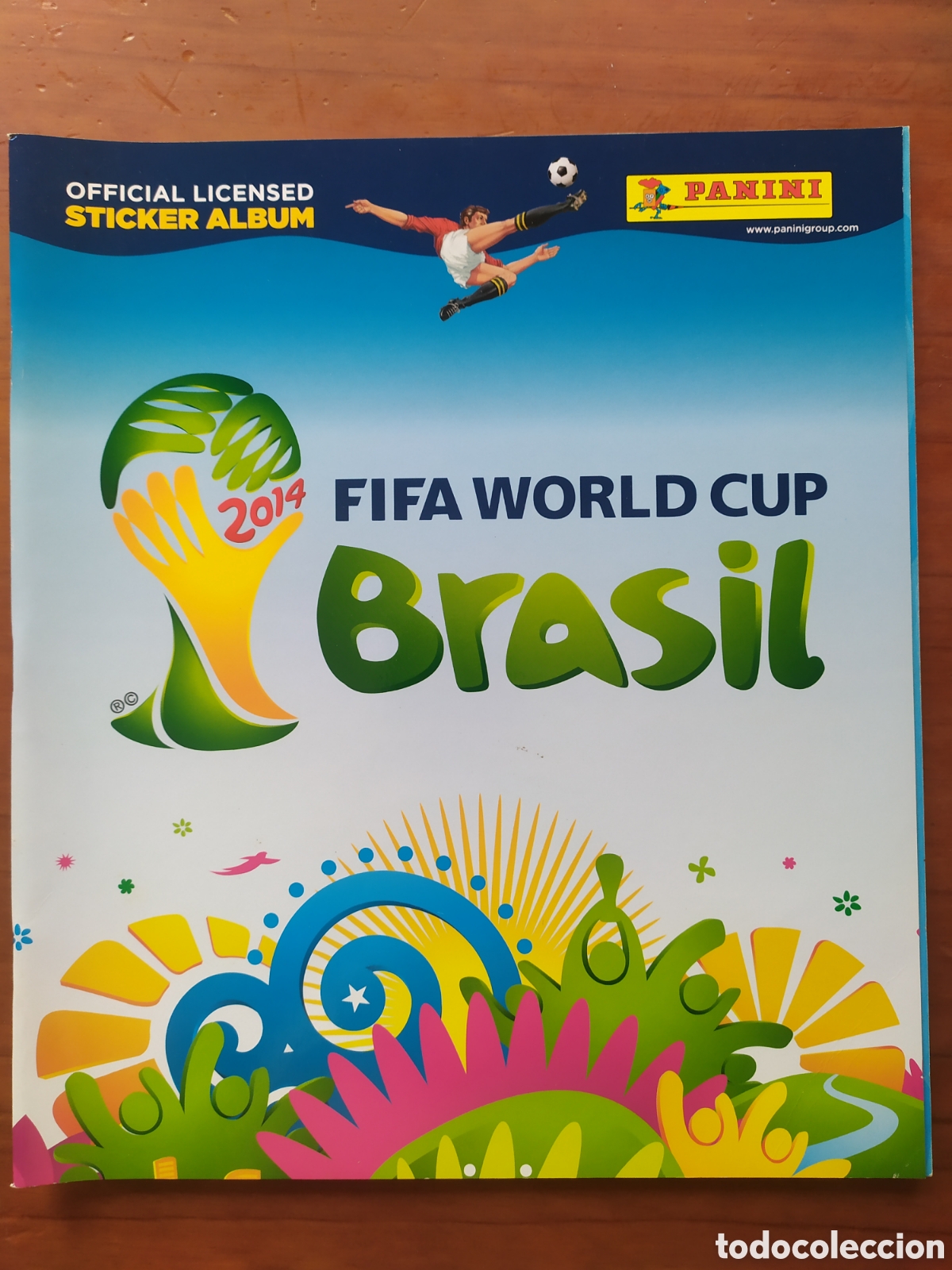 Sports collectibles: &Aacute;lbum FIFA World Cup Brasil 2014 panini sticker plancha nuevo vacio