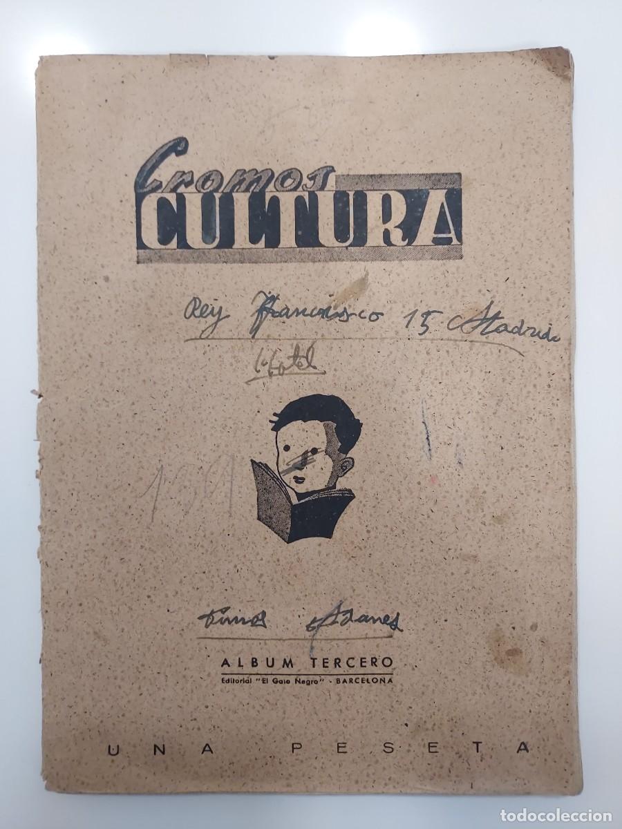 Collezionismo sportivo: CROMOS CULTURA ALBUM TERCERO EDITORIAL EL GATO NEGRO. A&Ntilde;O 1939. CON 137 CROMOS PEGADOS. FUTBOL