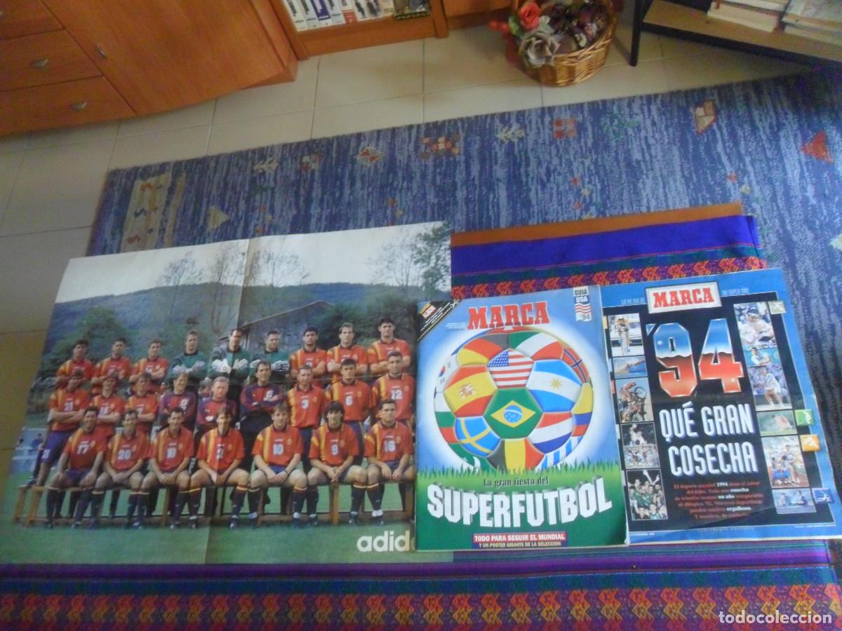 Collezionismo sportivo: MARCA SUPERF&Uacute;TBOL GU&Iacute;A USA MUNDIAL 94 INCOMPLETO CON P&Oacute;STER. REGALO 94 QU&Eacute; GRAN COSECHA.