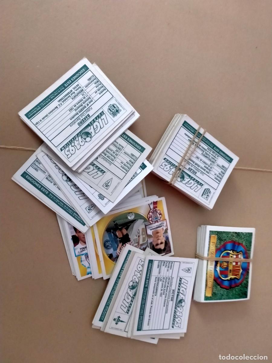 Colecionismo desportivo: cromos de futbol de liga 94-95 nunca pegados como nuevos 312