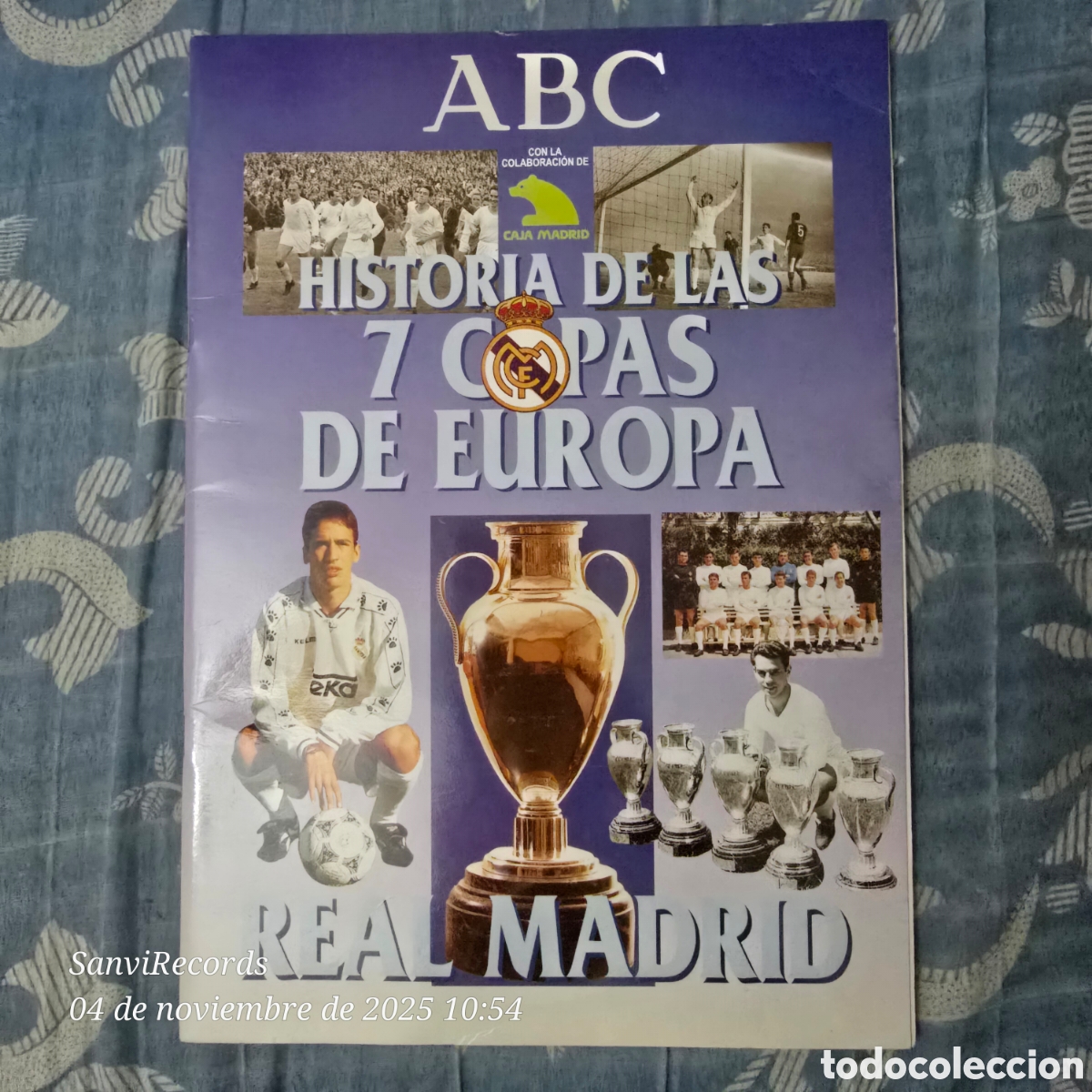 Colecionismo desportivo: &Aacute;LBUM DE CROMOS HISTORIA DE LAS 7 COPAS DE EUROPA, REAL MADRID (ABC) [VACIO]