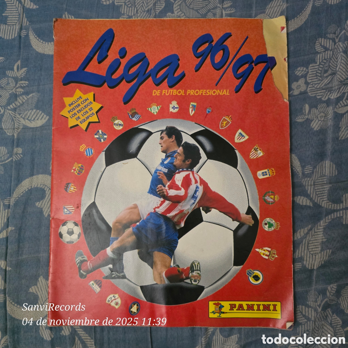 Colecionismo desportivo: &Aacute;LBUM DE CROMOS LIGA DE F&Uacute;TBOL PROFESIONAL 96/97 (PANINI) [INCOMPLETO, SIN P&Oacute;STER]