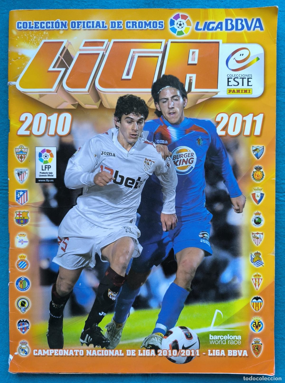 Coleccionismo deportivo: RW ALBUM CROMOS FUTBOL LIGA 2010 2011 COLECCIONES ESTE INCOMPLETO TIENE 379 CROMOS