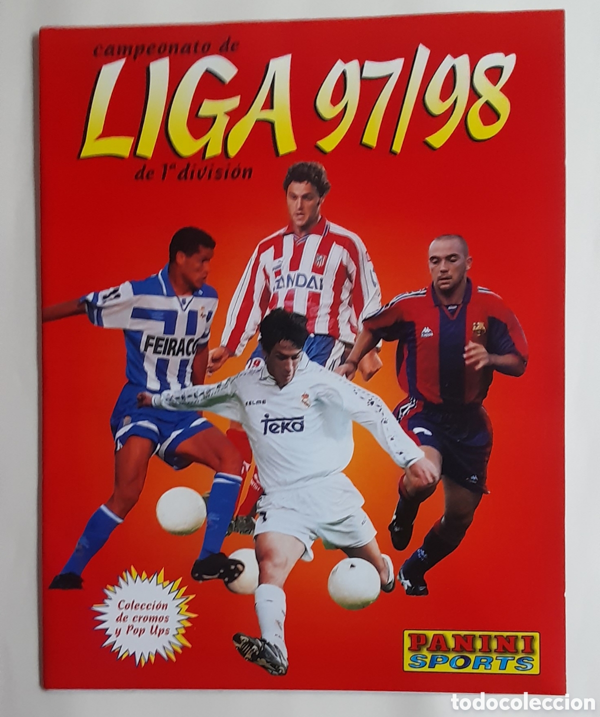 Colecionismo desportivo: &Aacute;LBUM DE CROMOS PLANCHA CAMPEONATO DE LIGA 97/98 DE 1&deg;DIVISI&Oacute;N PANINI