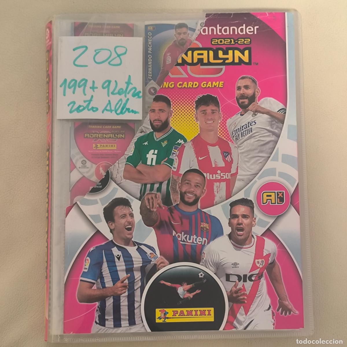 Coleccionismo deportivo: &Aacute;lbum archivador adrenalyn 2021-22 con 208 cards