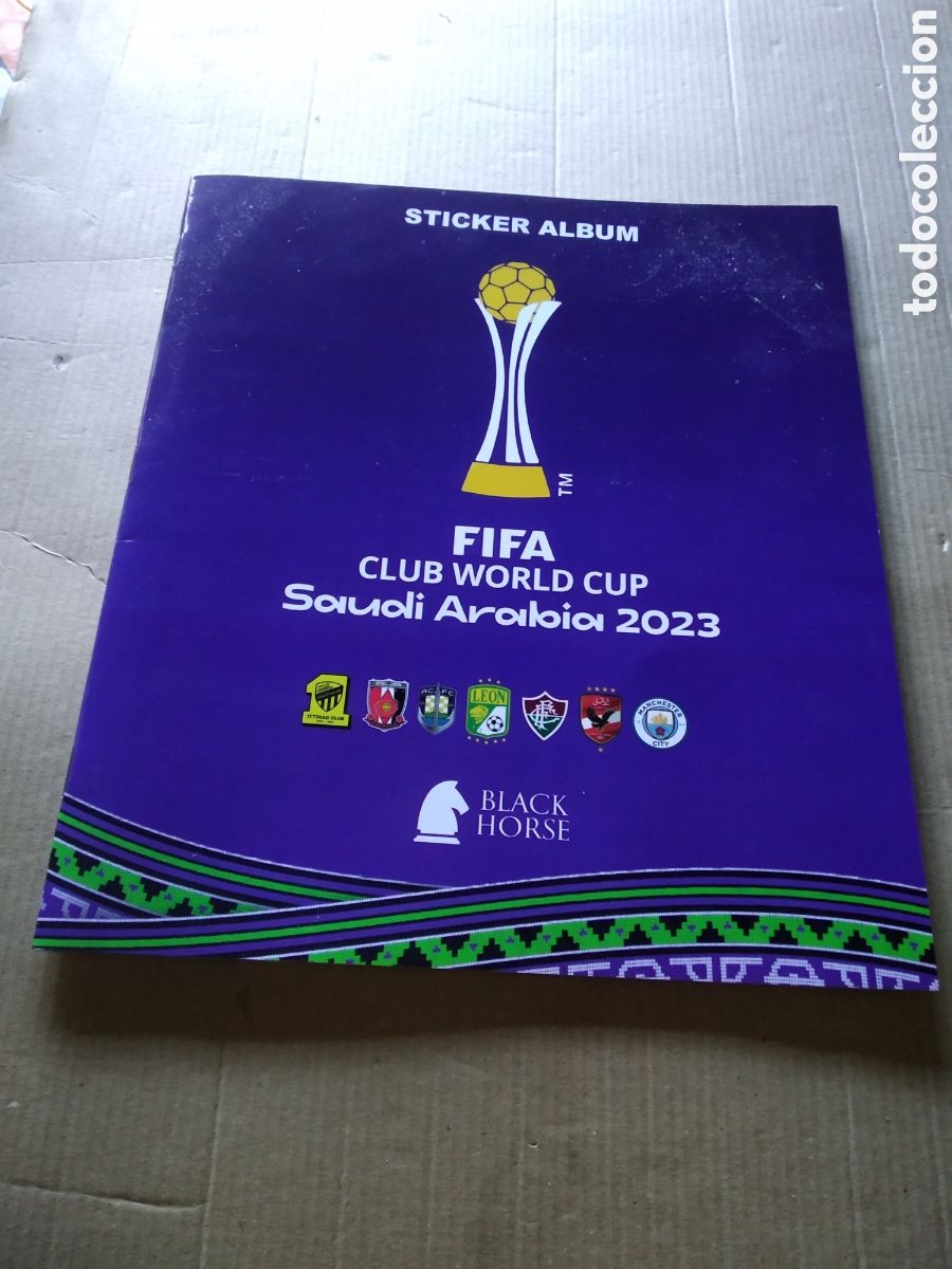 Collectionnisme sportif: ALBUM VAC&Iacute;O CROMO FUTBOL FIFA CLUB WORLD CUP 2023 BLACK HORSE