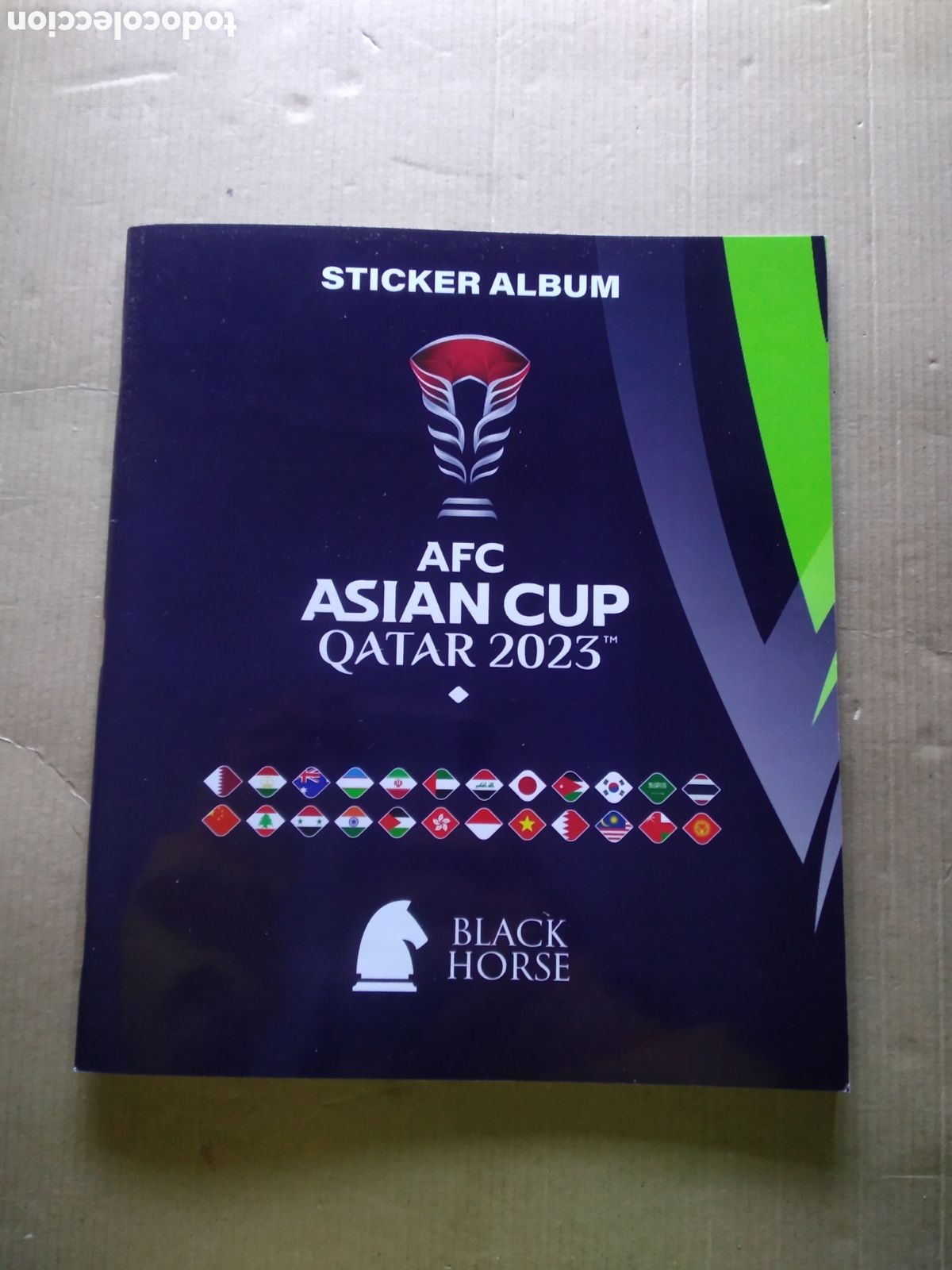 Collectionnisme sportif: ALBUM VAC&Iacute;O CROMO FUTBOL AFC ASIAN CUP QATAR 2023 BLACK HORSE
