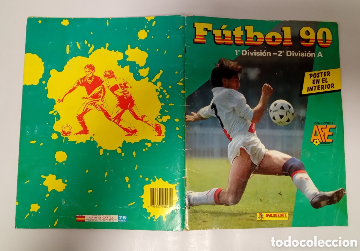 Coleccionismo deportivo: &Aacute;lbum de cromos F&uacute;tbol 90 1 y 2 divisi&oacute;n panini