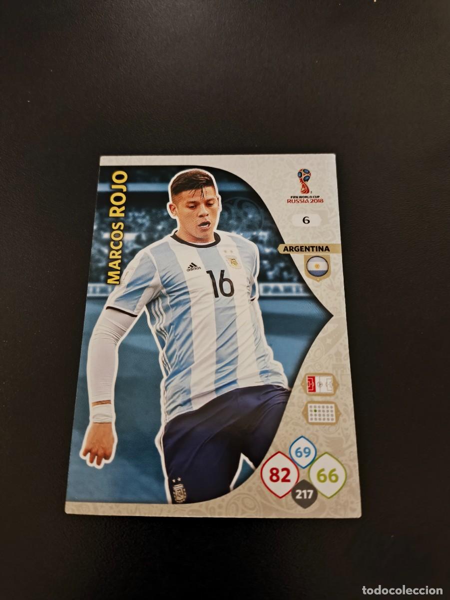 Collectionnisme sportif: 6 MARCOS ROJO ARGENTINA PANINI WORLD CUP MUNDIAL RUSSIA 2018 NO LIGA ESTE